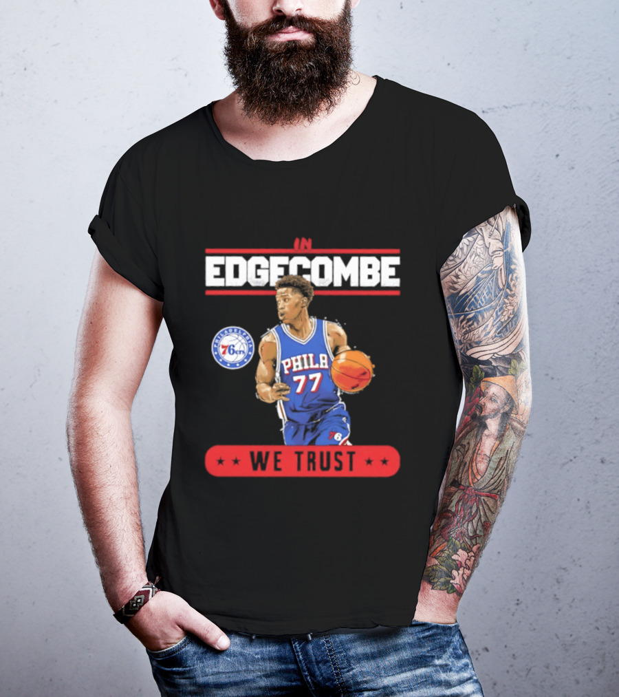 Philadelphia 76ers VJ Edgecombe In Edgecombe We Trust T-Shirt