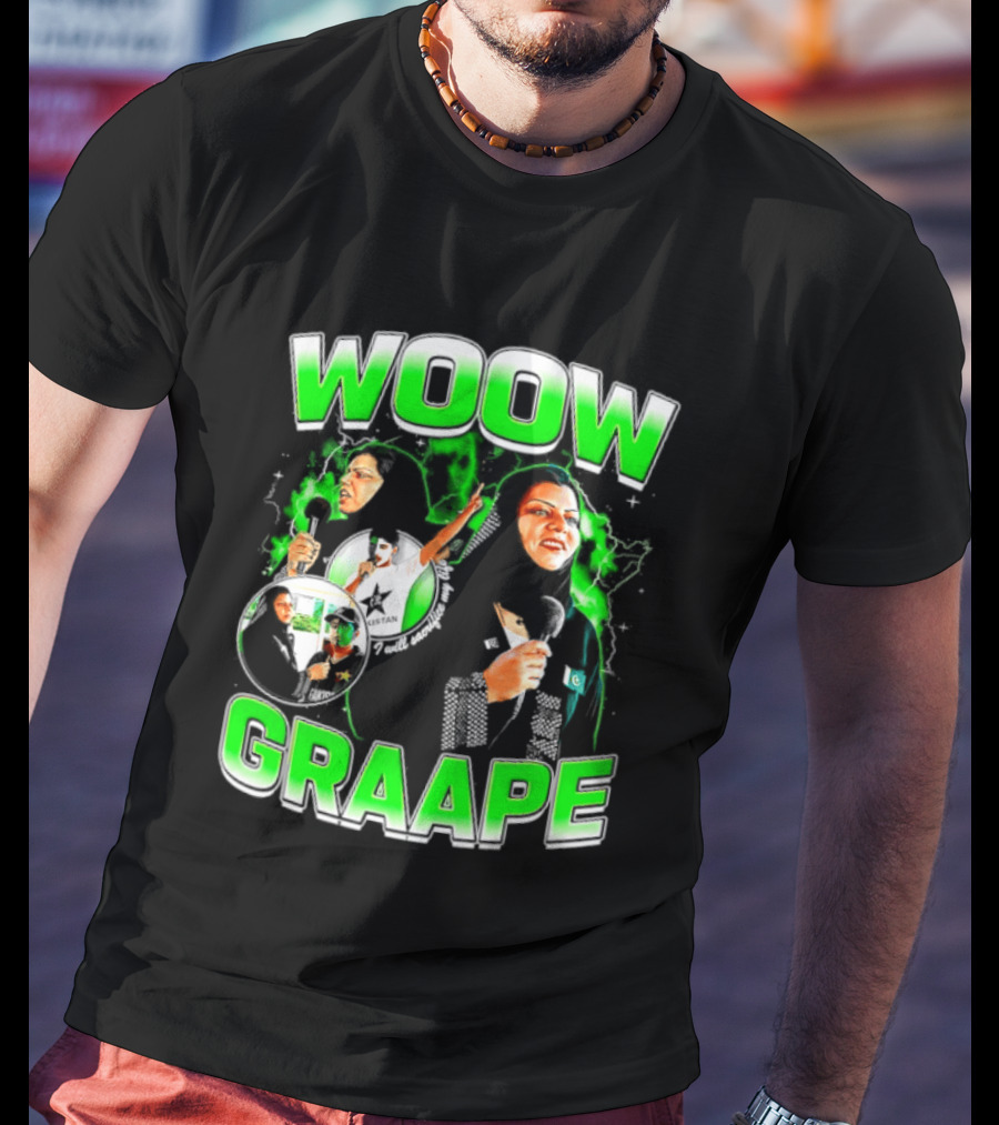 WOOW Graape I Will Sacrifice My Life For Pakistan Enthusiastically T-Shirt