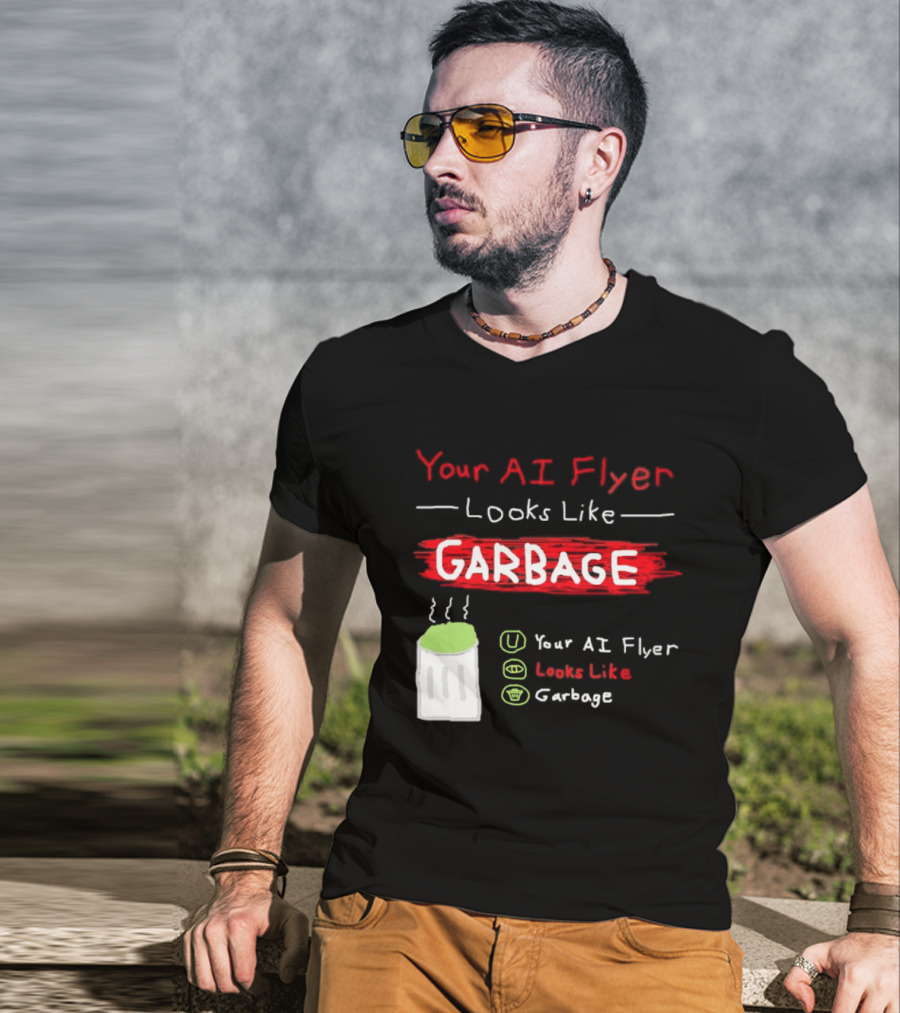 Your AI Flyer Looks Like Garbage Trash Can T-Shirt