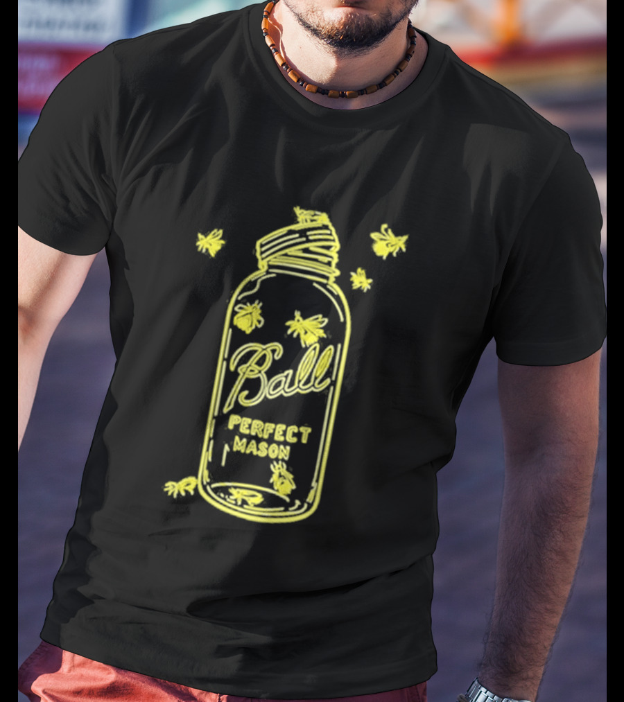 Ball Perfect Mason Jar Firefly Glow T-Shirt