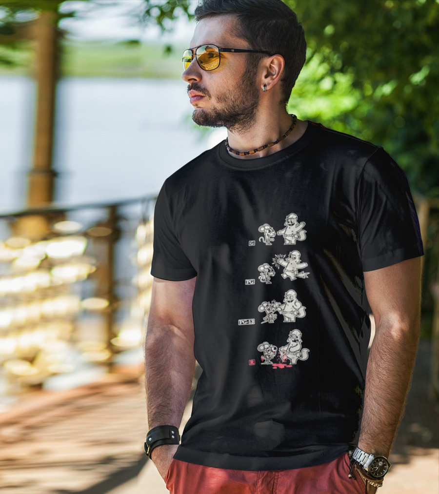 G PG PG 13 R Happy Tree Friends Cartoon Violence Sequence T-Shirt