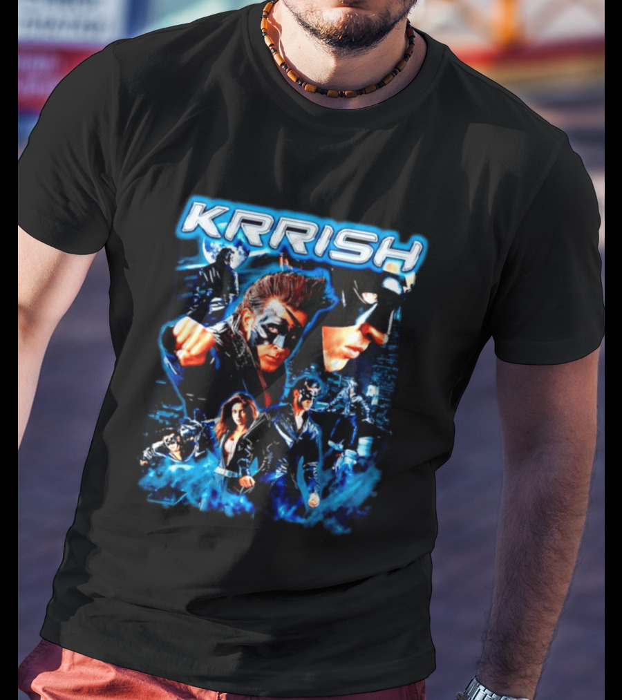 Krrish Hrithik Roshan Bollywood Movie Action Adventure Superhero T-Shirt