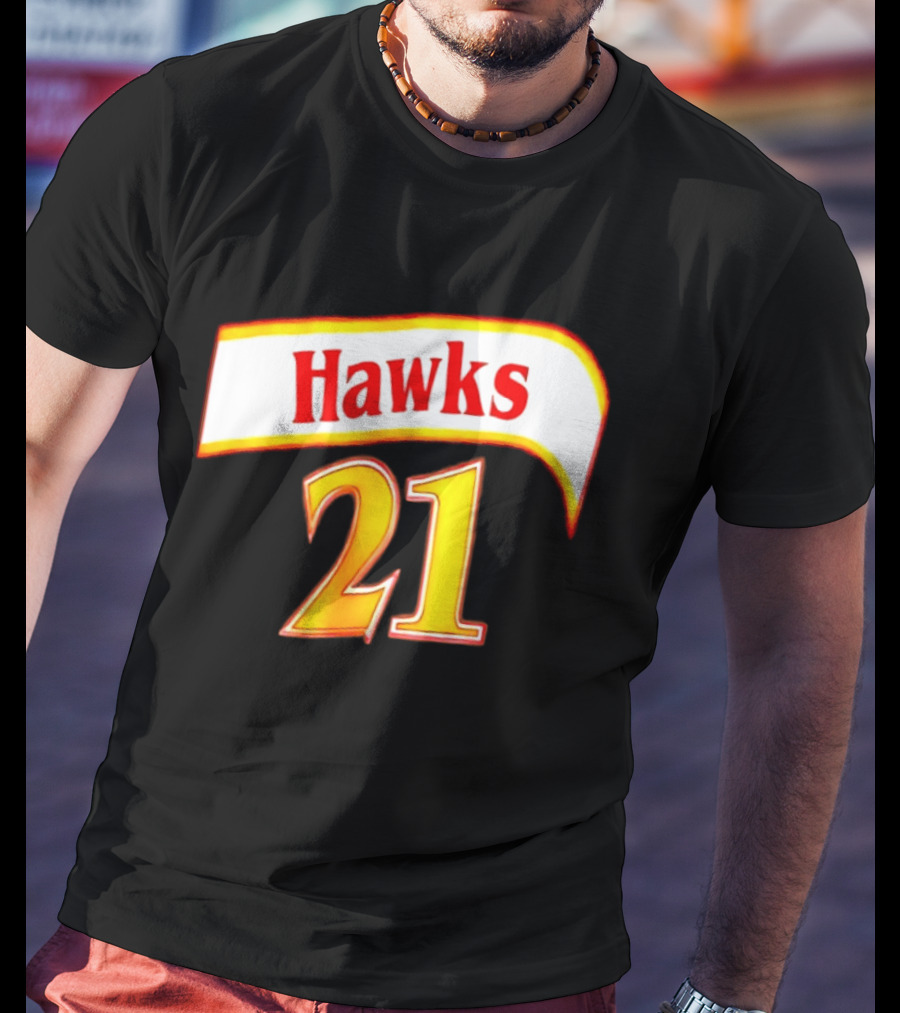 Hawks 21 Basketball Jersey NBA Team Edition T-Shirt
