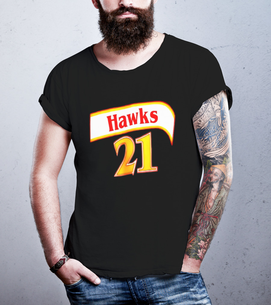 Hawks 21 Basketball Jersey NBA Team Edition T-Shirt