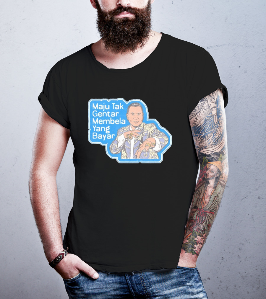 Maju Tak Gentar Membela Yang Bayar Indonesia Iconic Suit Pose T-Shirt