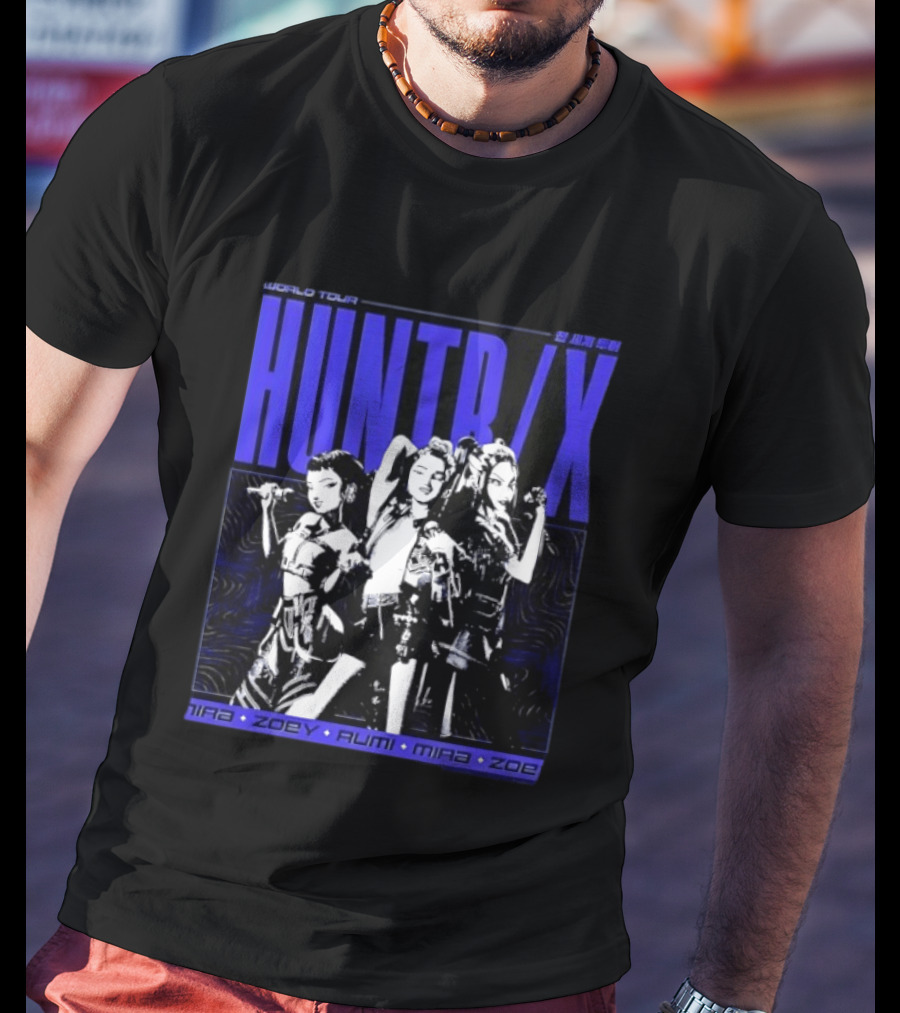 HUNT X World Tour Nira Zoey Rumi Mira Zoe Blue T-Shirt
