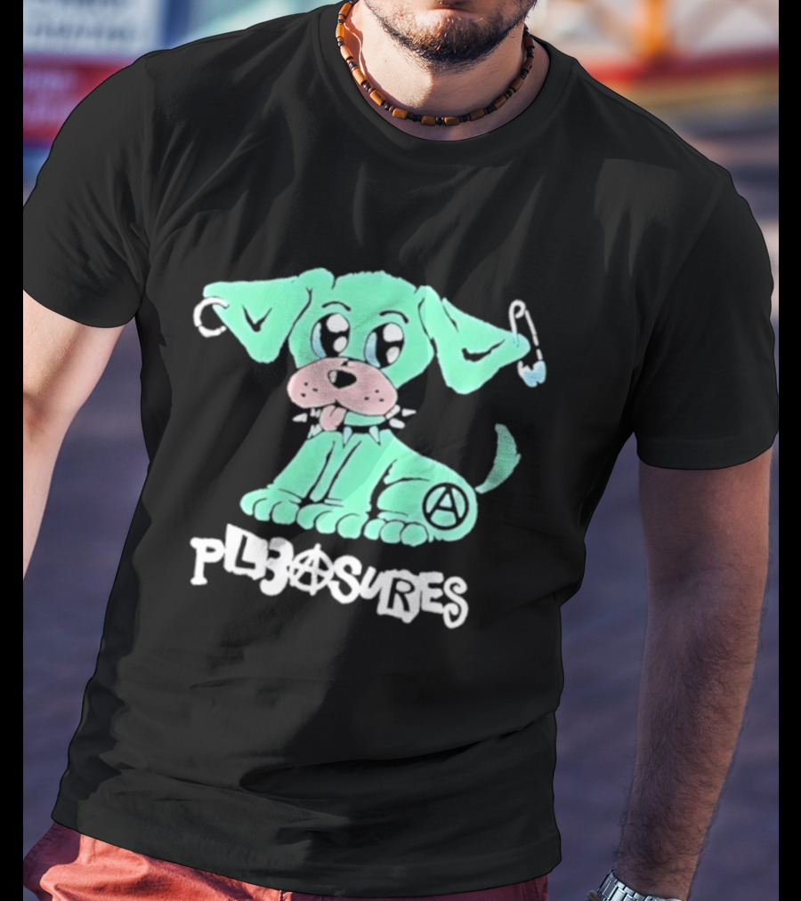 Pleasures Ruff Neon Dog Safety Pin T-Shirt