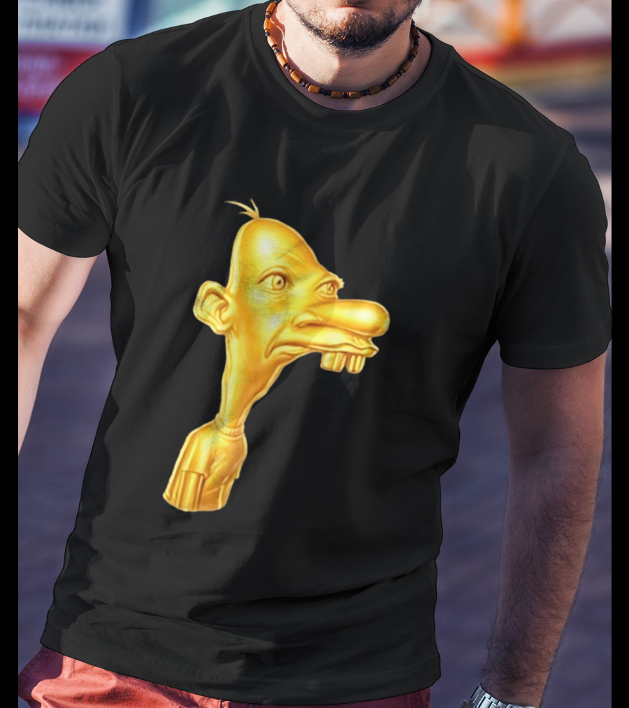Neegy Meme Cartoon Golden Head T-Shirt