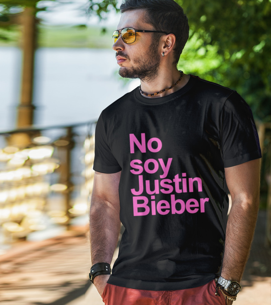No Soy Justin Bieber Pop Music Celebrity Merchandise T-Shirt