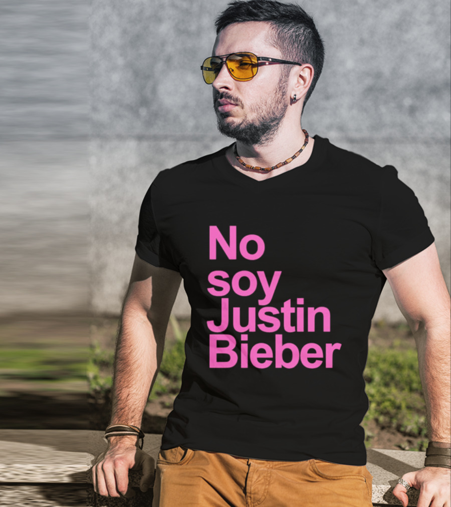 No Soy Justin Bieber Pop Music Celebrity Merchandise T-Shirt