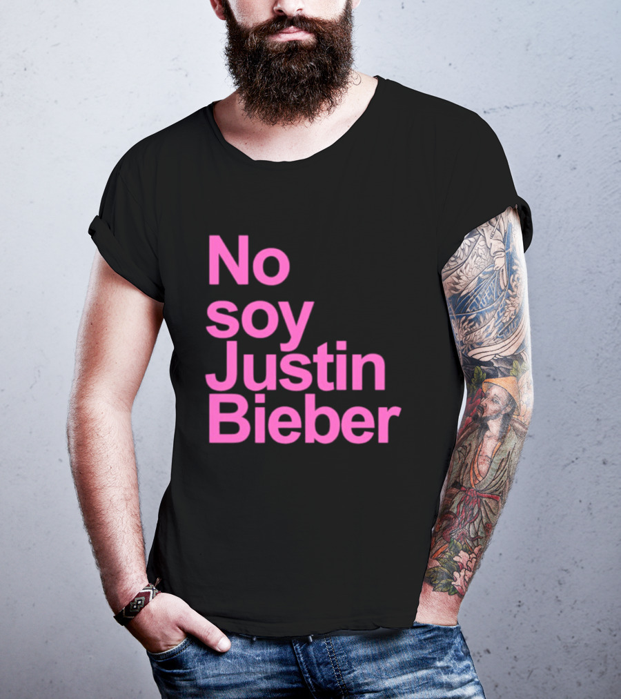 No Soy Justin Bieber Pop Music Celebrity Merchandise T-Shirt