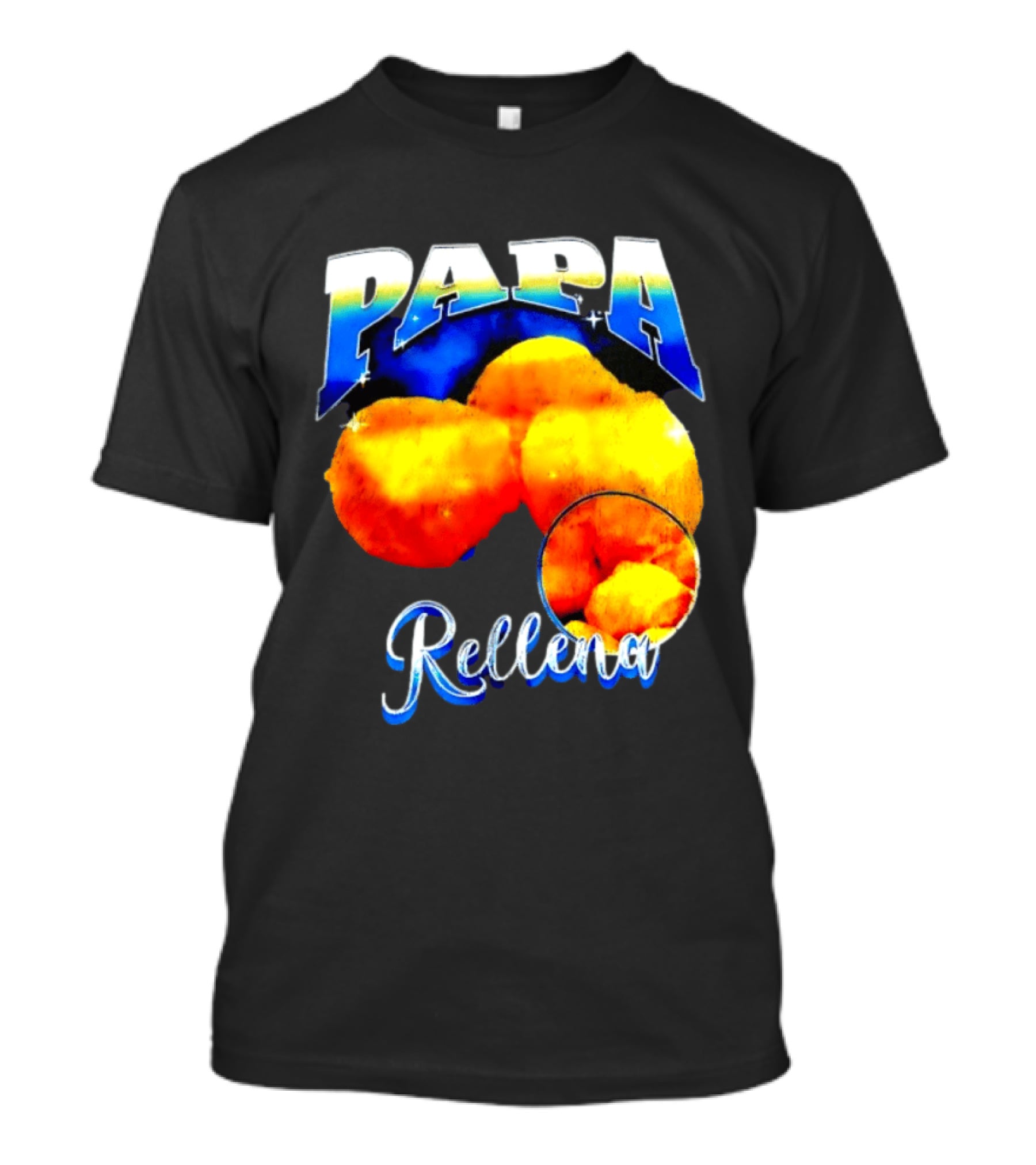 Papa Rellena Bold Text Potato Dish T-Shirt