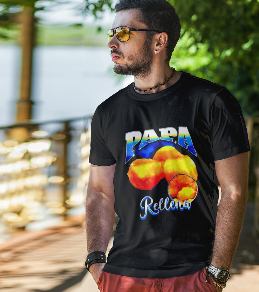 Papa Rellena Bold Text Potato Dish T-Shirt