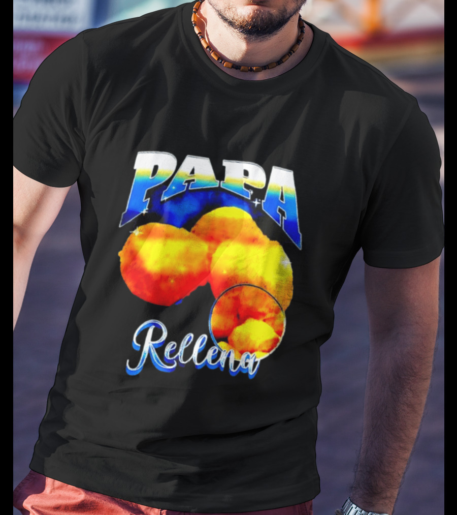 Papa Rellena Bold Text Potato Dish T-Shirt