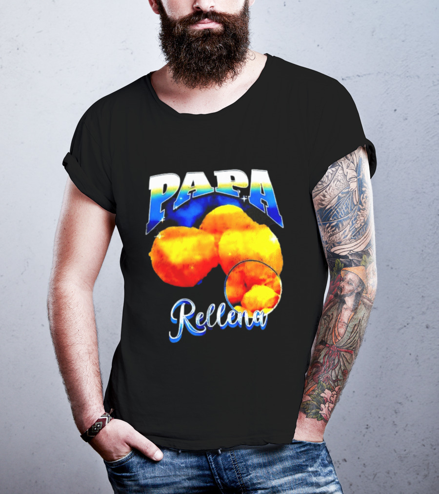 Papa Rellena Bold Text Potato Dish T-Shirt