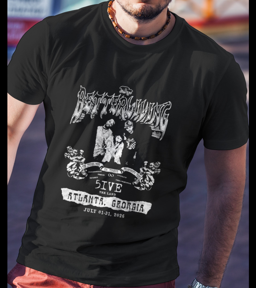 Quavo Better Living 5IVE Tour Atlanta Georgia July 2026 T-Shirt