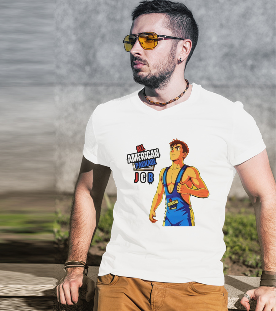 All American Package JCB Anime Wrestler T-Shirt
