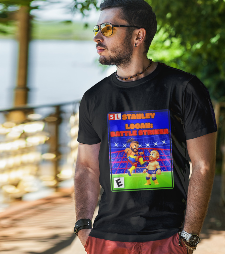 Stanley Logan Battle Striker Wrestling Game Cover T-Shirt