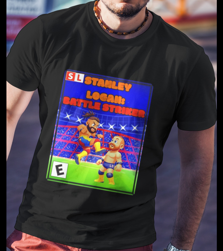 Stanley Logan Battle Striker Wrestling Game Cover T-Shirt