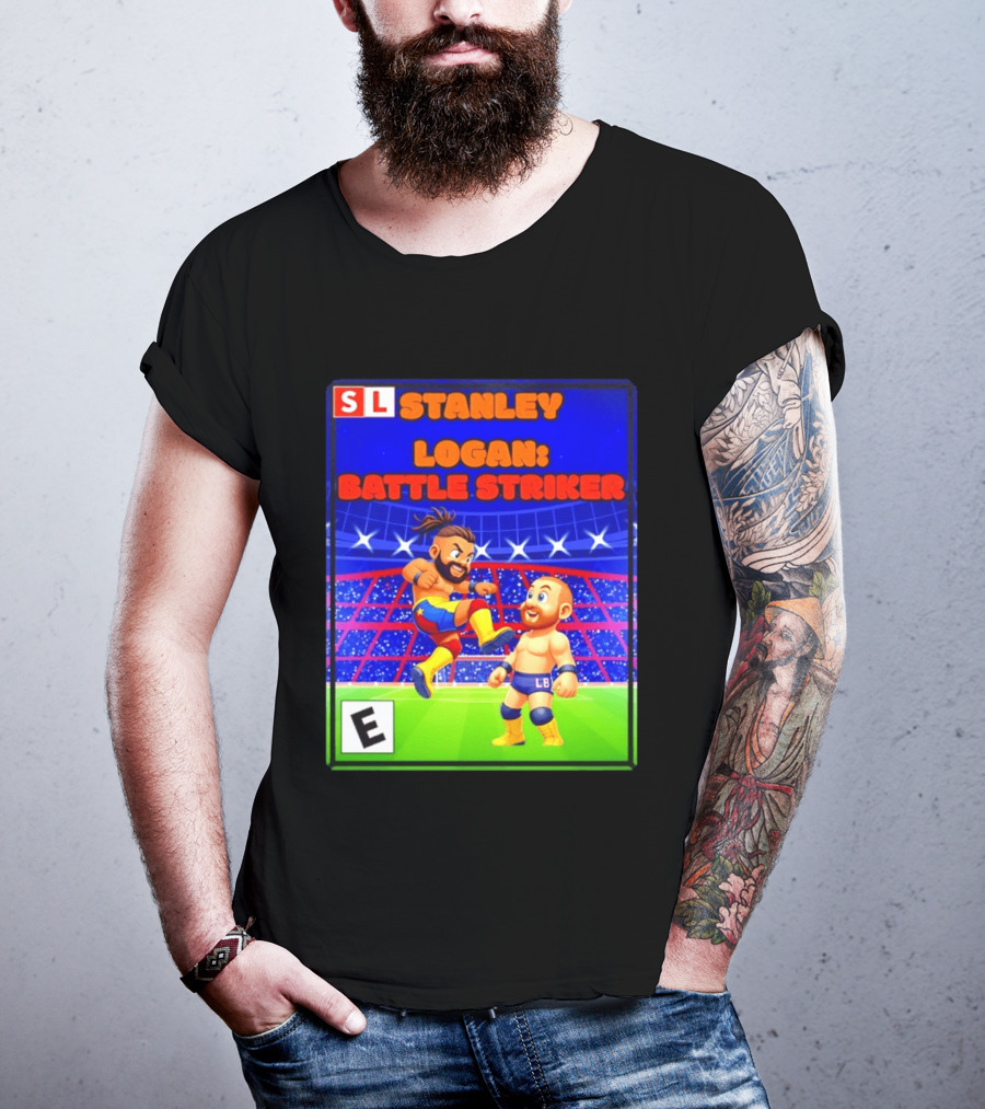 Stanley Logan Battle Striker Wrestling Game Cover T-Shirt