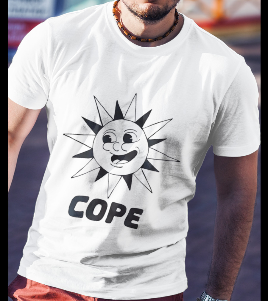 Cope Happy Sun Face Smiling Sunburst T-Shirt