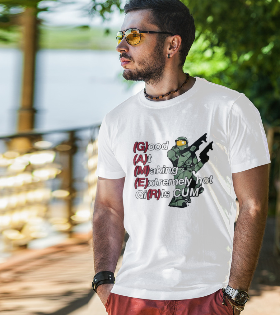 Good At Making Extremely Hot Girls Come Halo Gaming T-Shirt