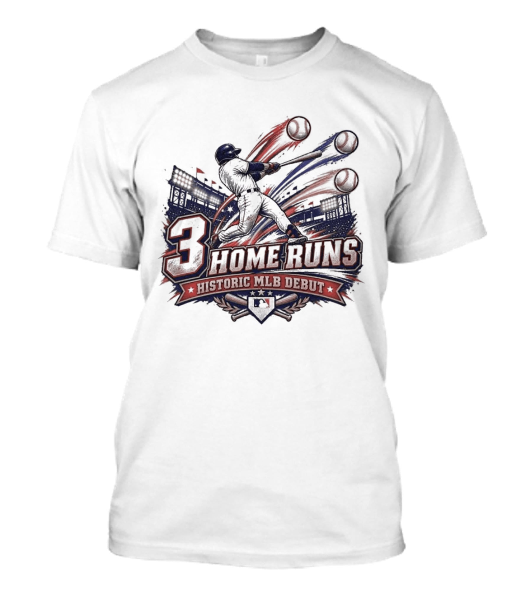 3 Home Runs Historic MLB Debut T-Shirt