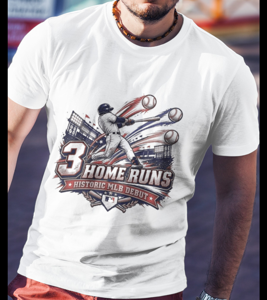 3 Home Runs Historic MLB Debut T-Shirt