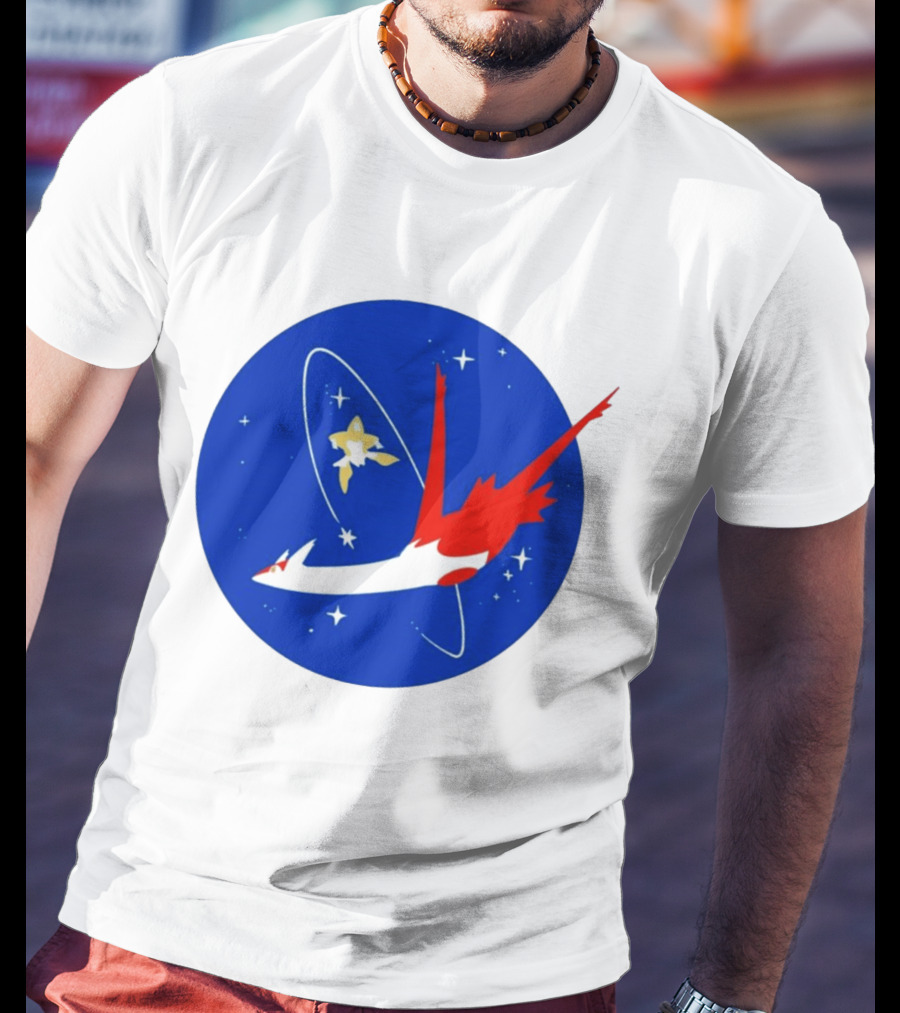 Latias Jirachi Cosmic Voyage In Space T-Shirt