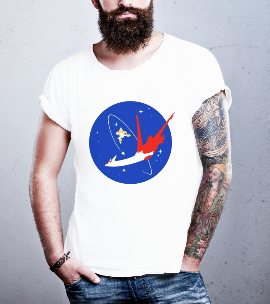 Latias Jirachi Cosmic Voyage In Space T-Shirt
