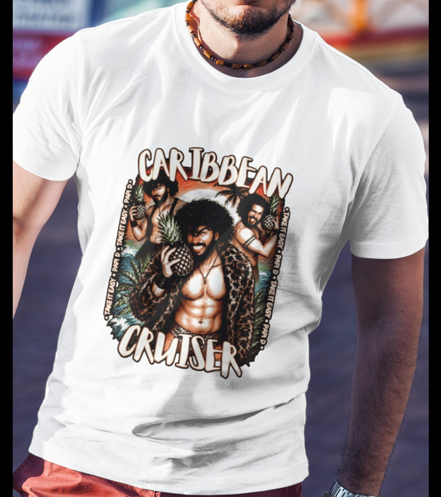 Caribbean Cruiser Papi D Take It Easy Pineapple T-Shirt