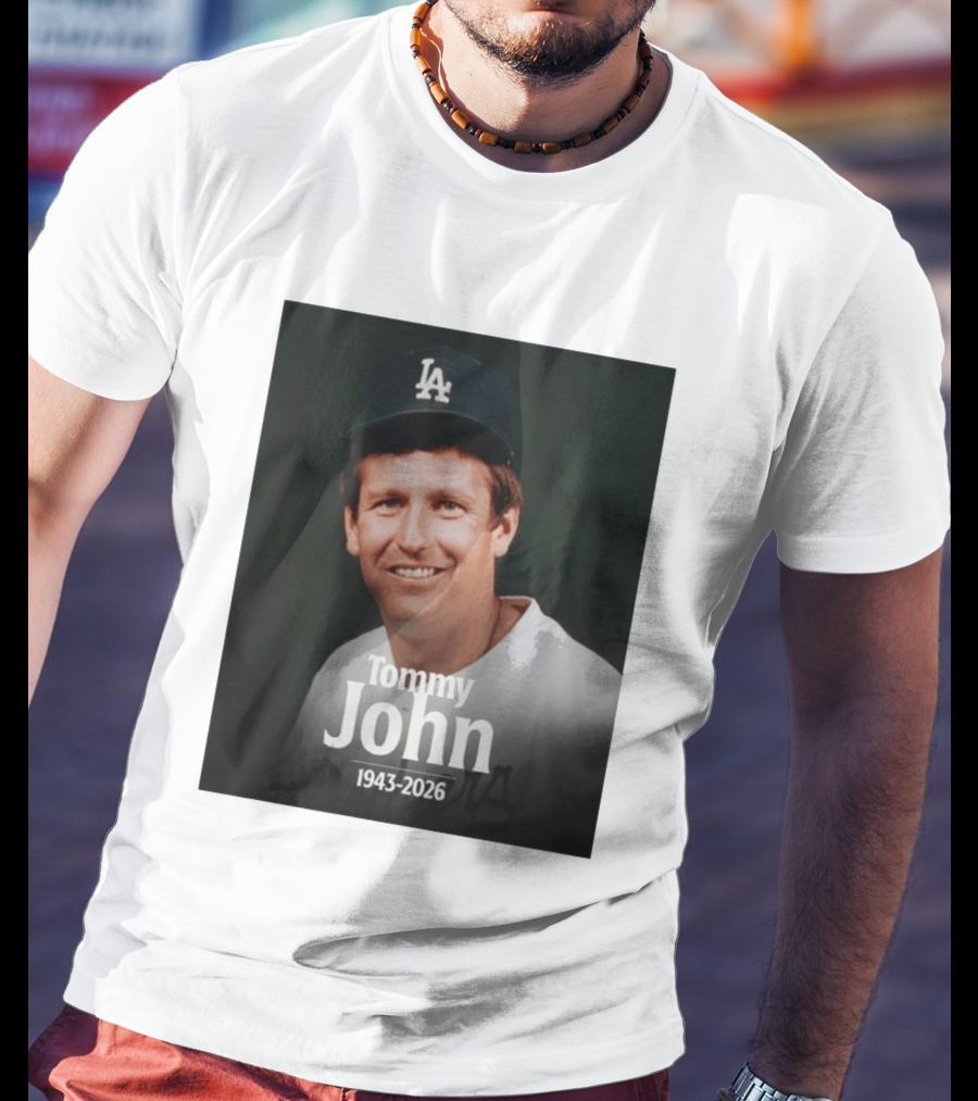 Tommy John 1943 2026 Los Angeles Baseball Memoriam T-Shirt