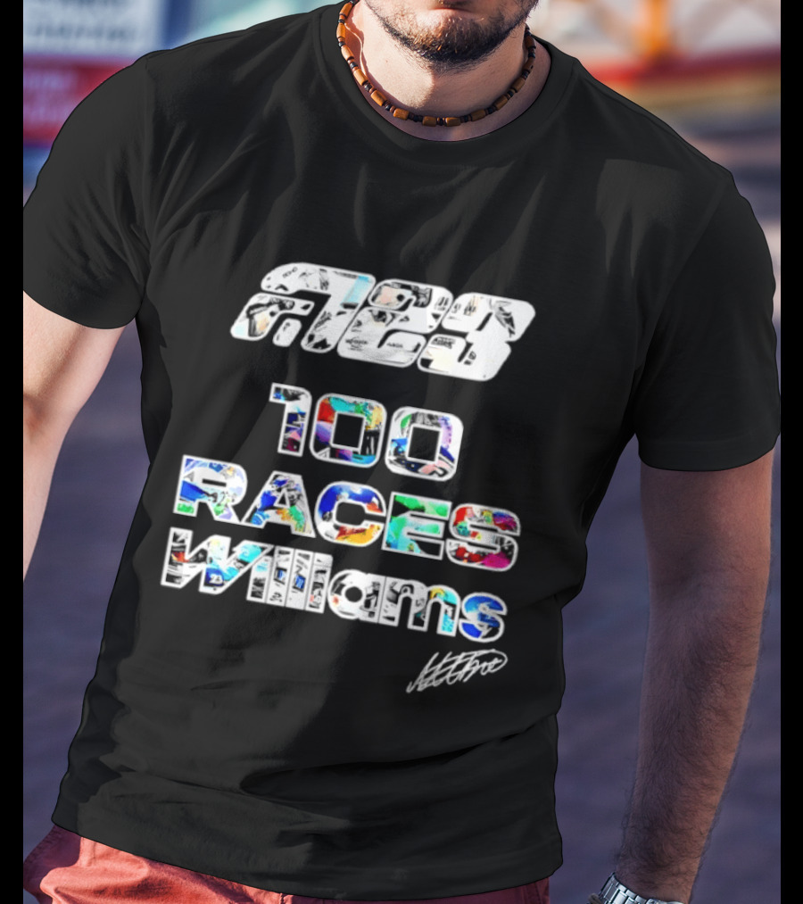 Alex Albon 23 100 Races Williams T-Shirt