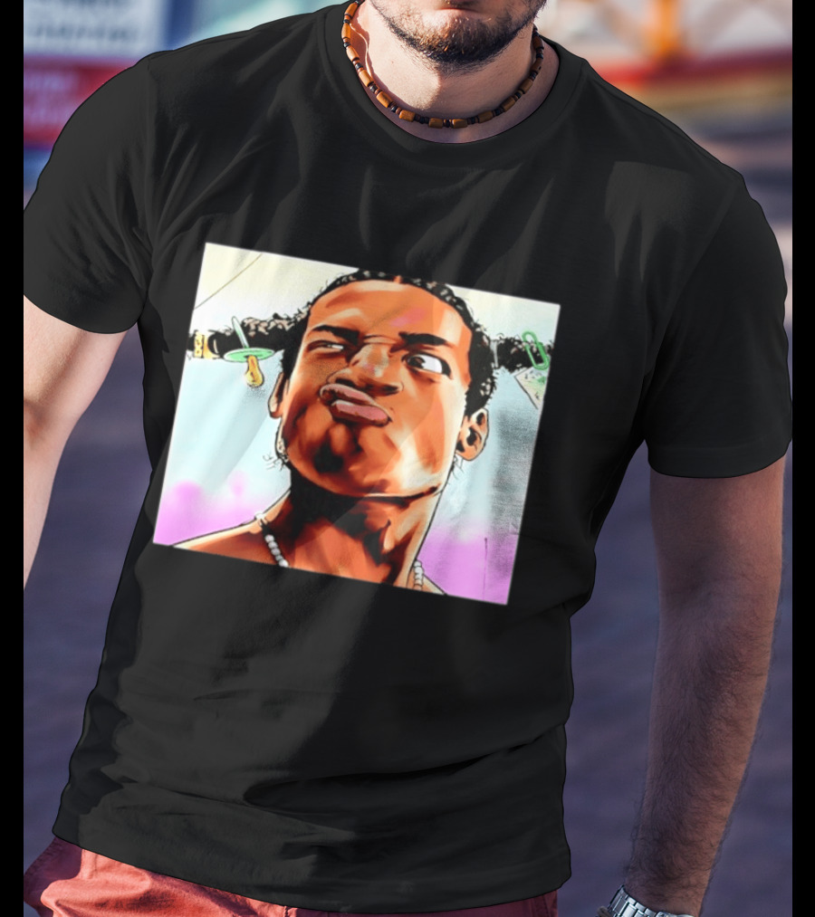 ASAP Rocky Hip Hop Rap Mob Pouty Face Meme T-Shirt