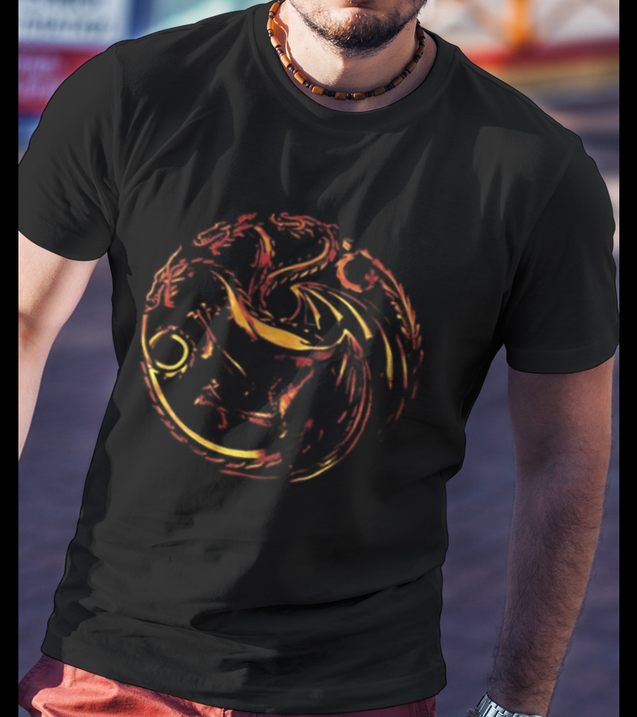 House Of The Dragon Fire Will Reign Targaryen Sigil Two Sided T-Shirt
