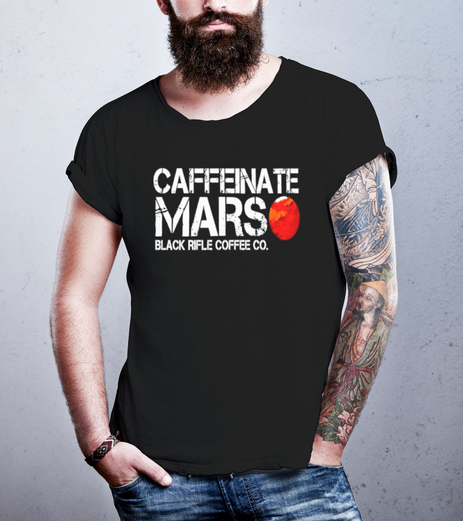 Caffeinate Mars Black Rifle Coffee Co Red Planet T-Shirt