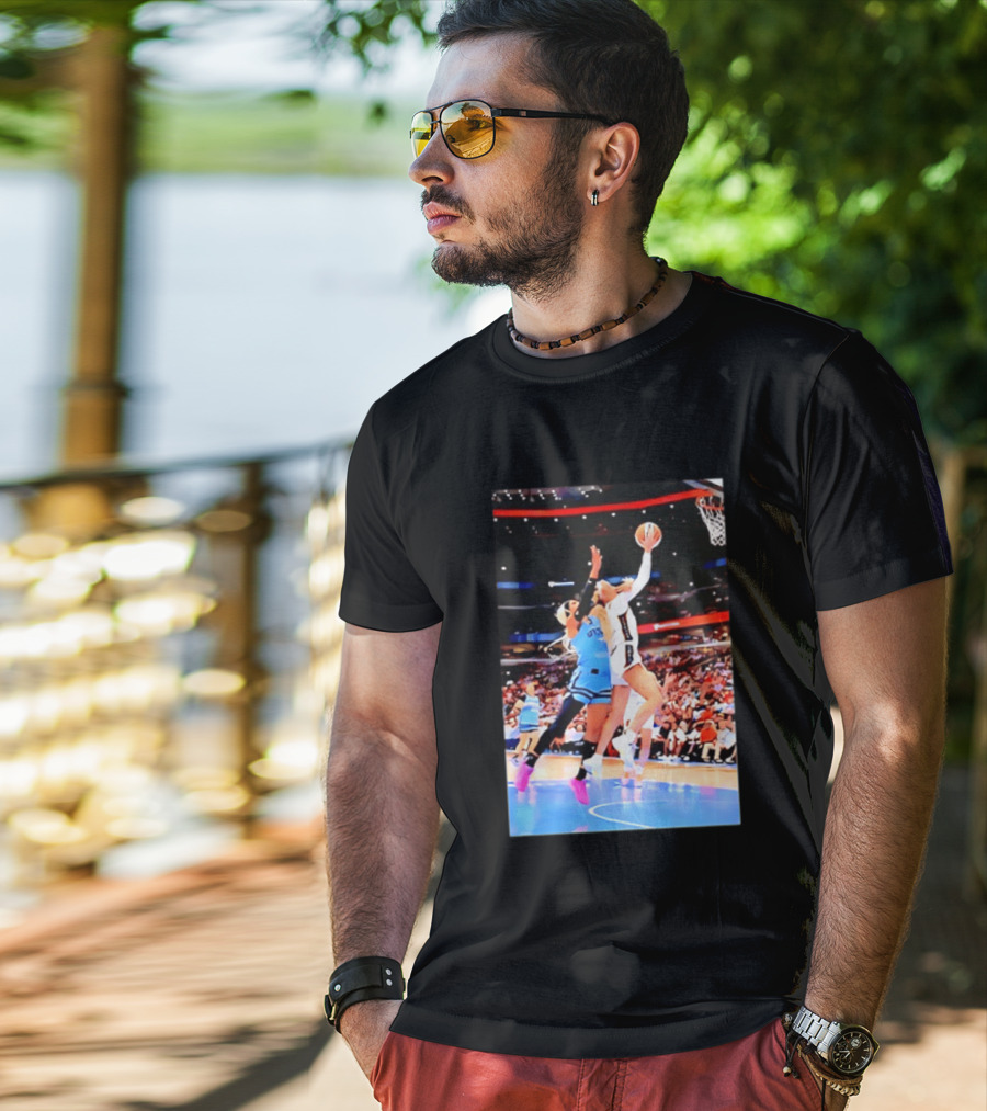 Caitlin Clark Indiana Fever Gameplay Action WNBA Basketball Competition T-Shirt