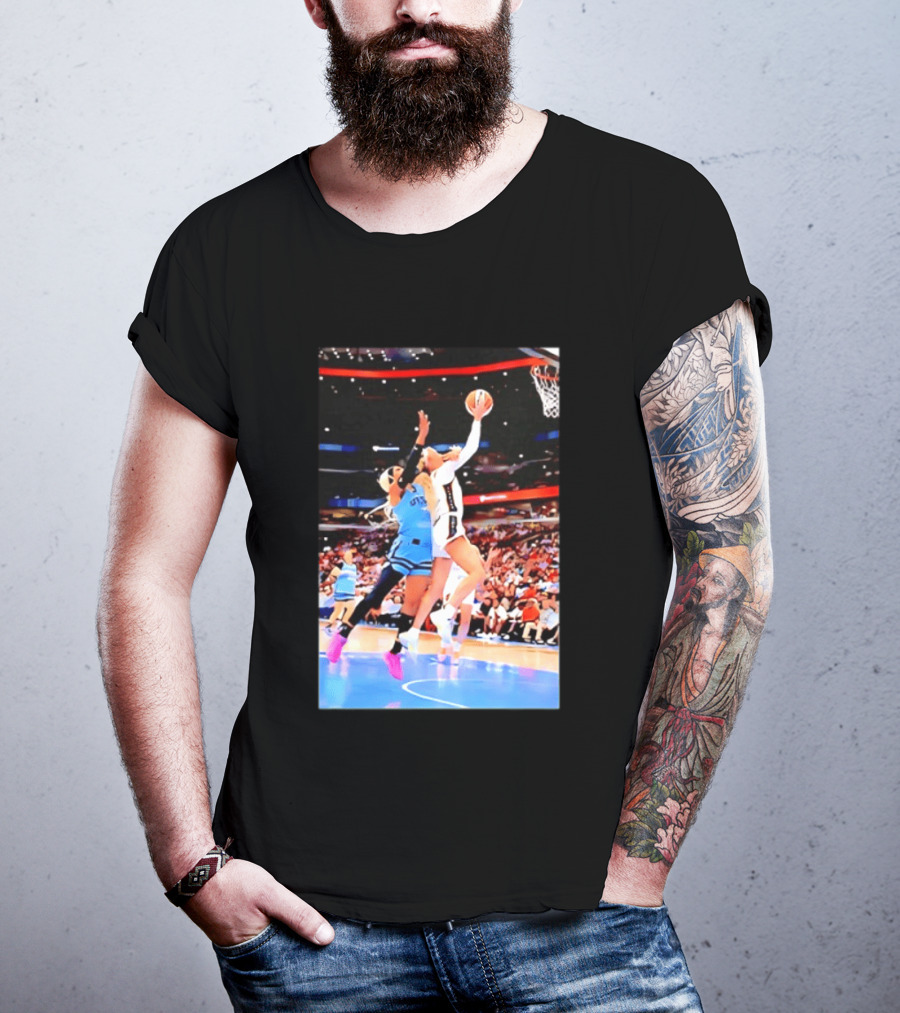 Caitlin Clark Indiana Fever Gameplay Action WNBA Basketball Competition T-Shirt