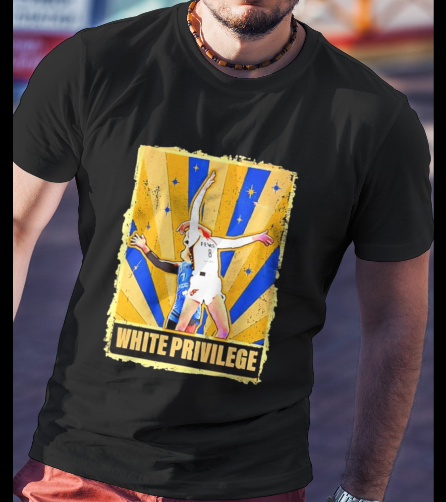 Caitlin Clark Indiana Fever WNBA White Privilege T-Shirt
