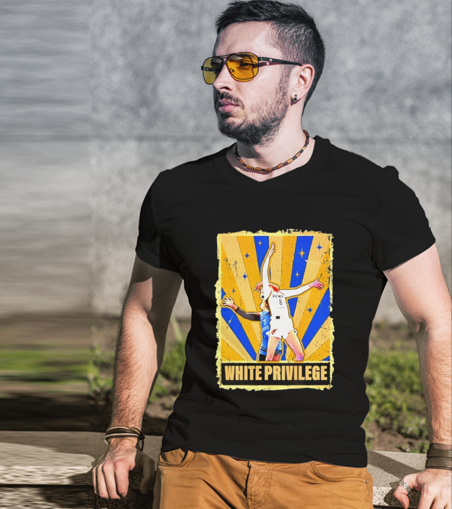 Caitlin Clark Indiana Fever WNBA White Privilege T-Shirt
