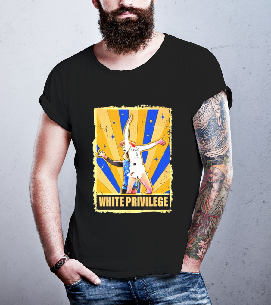 Caitlin Clark Indiana Fever WNBA White Privilege T-Shirt