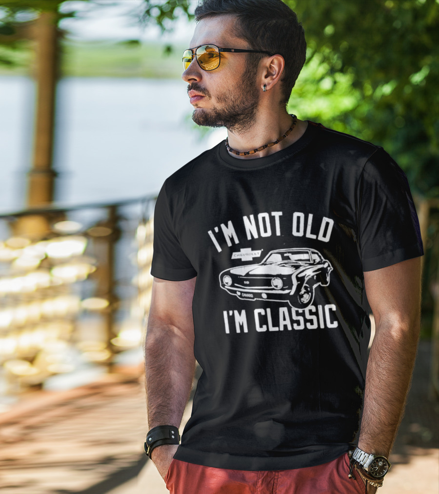 I'm Not Old I'm Classic Chevrolet Camaro SS Vintage Car T-Shirt