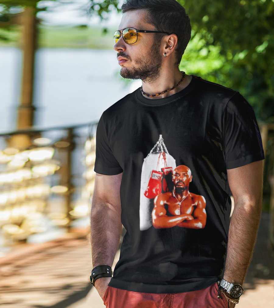 Marvelous Marvin Hagler With Cleto Reyes Boxing Gloves Iconic Champion T-Shirt