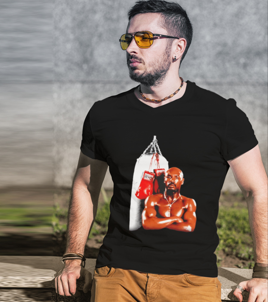 Marvelous Marvin Hagler With Cleto Reyes Boxing Gloves Iconic Champion T-Shirt