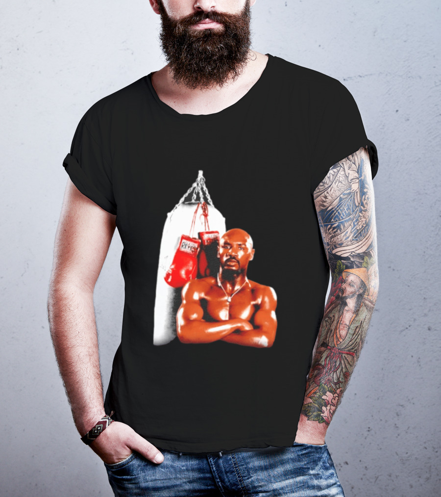 Marvelous Marvin Hagler With Cleto Reyes Boxing Gloves Iconic Champion T-Shirt
