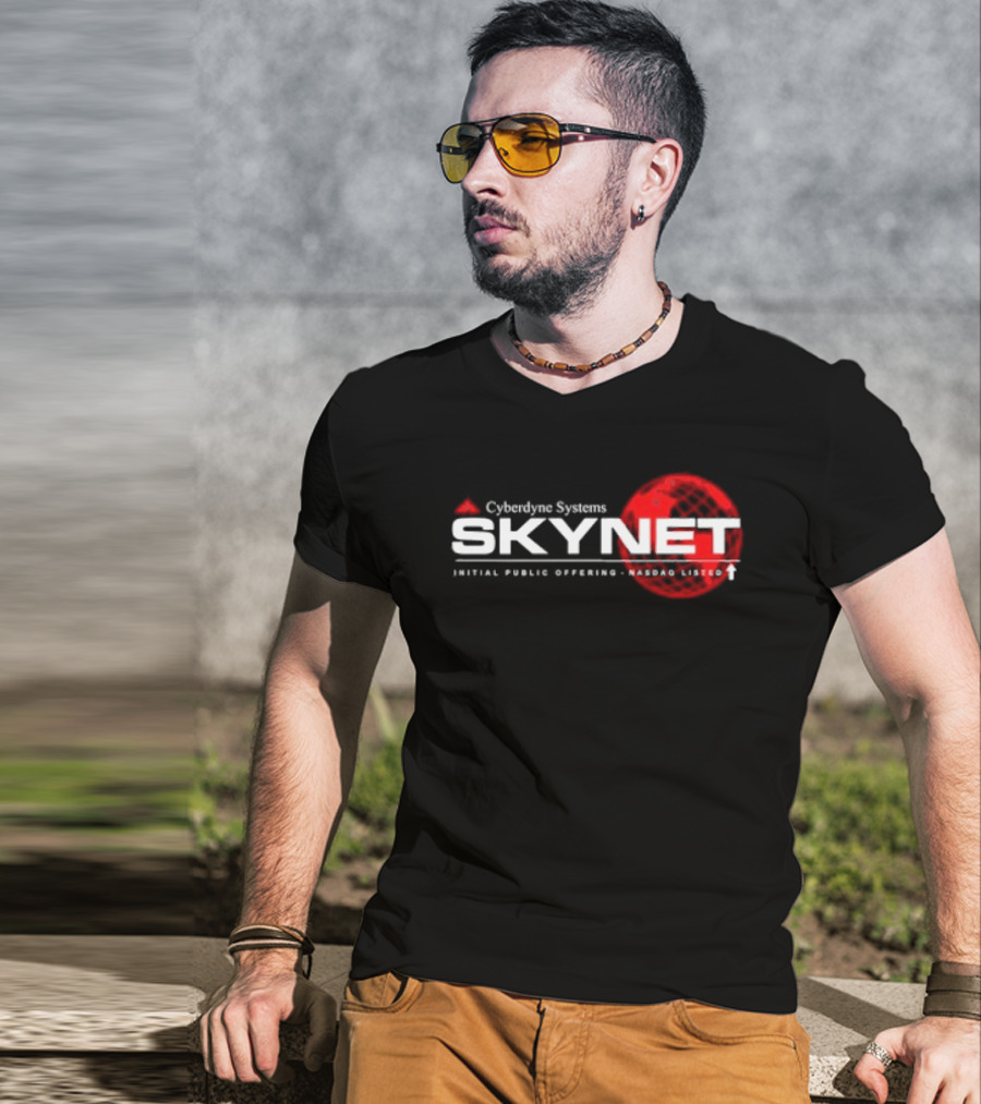 Cyberdyne Systems Skynet IPO Nasdaq Listed T-Shirt