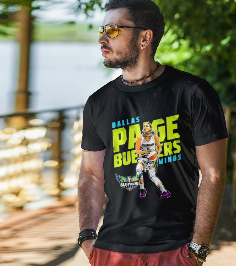 Dallas Wings Paige Bueckers WNBA Basketball Player T-Shirt