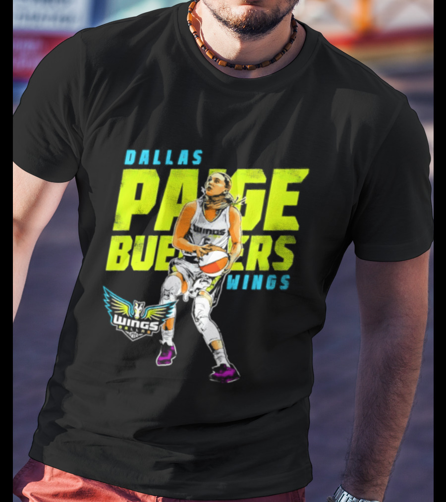 Dallas Wings Paige Bueckers WNBA Basketball Player T-Shirt