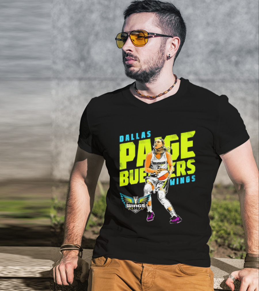 Dallas Wings Paige Bueckers WNBA Basketball Player T-Shirt
