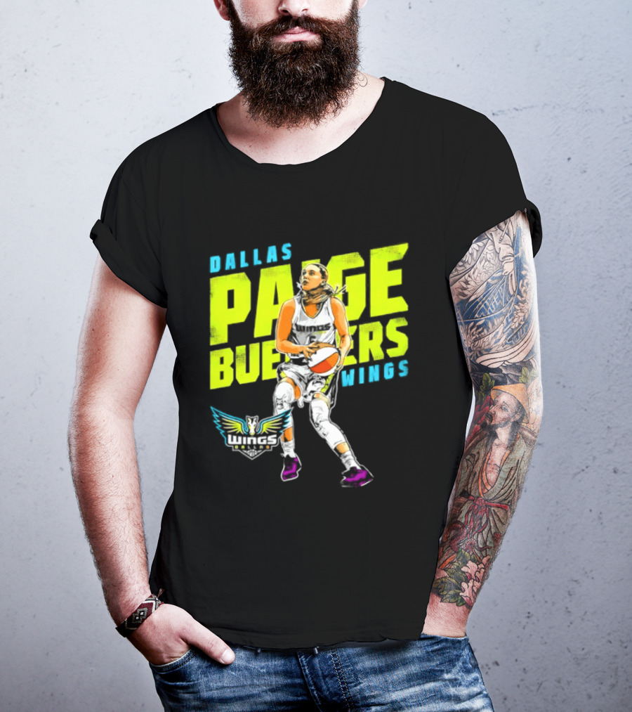 Dallas Wings Paige Bueckers WNBA Basketball Player T-Shirt